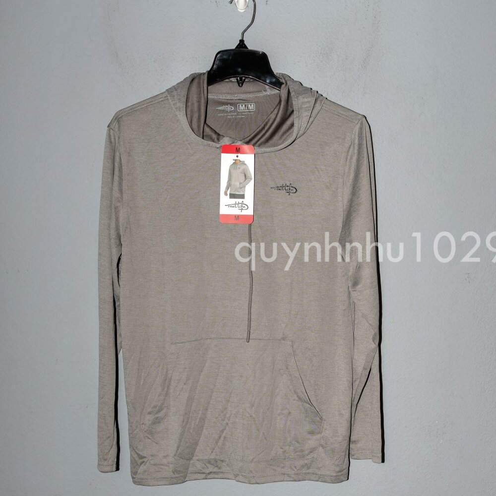 BRAND NEW  REEL LIFE HOODED SUN TEE MEN SHIRTS